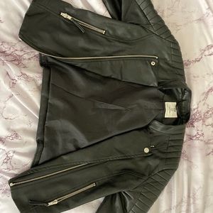 Black leather H&M jacket